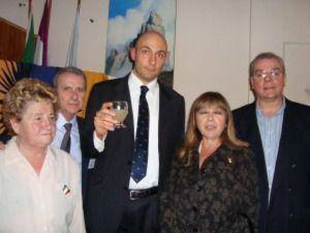Reuni�n en La Plata con el C�nsul de Italia