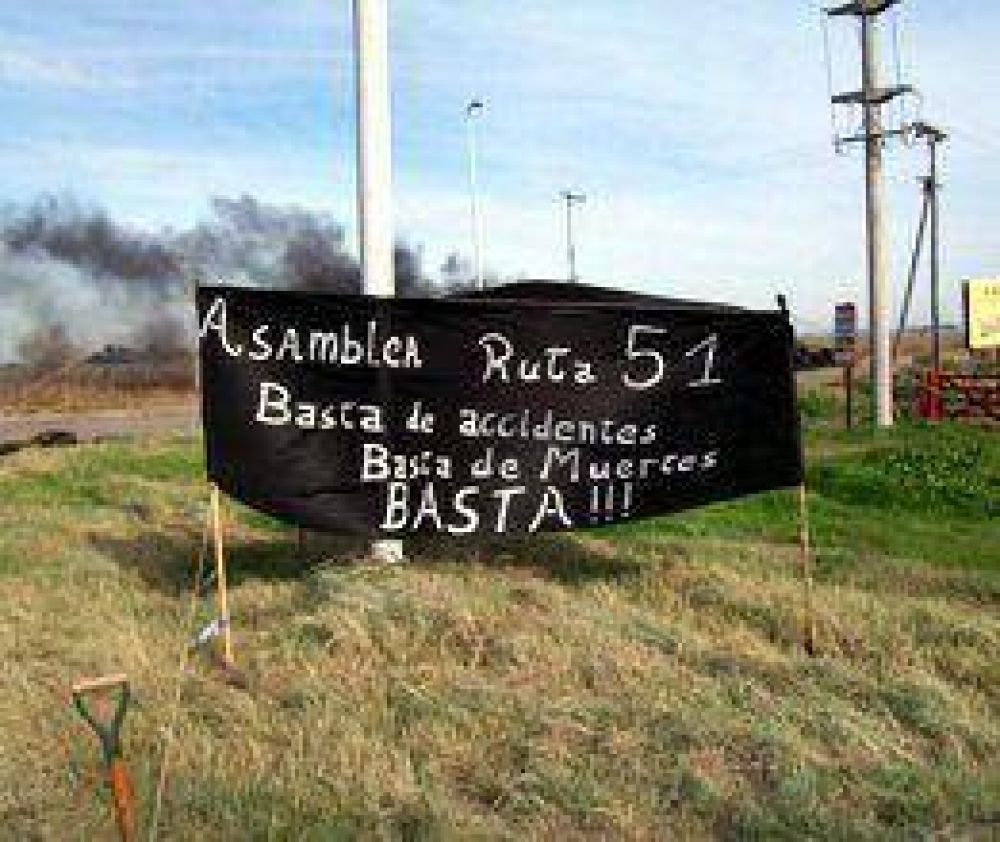 Protesta en la ruta 51