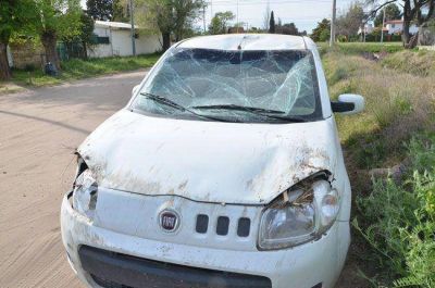 Un vuelco de domingo a la madrugada, sin lesionados: el conductor era un menor