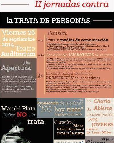 Se vienen las II Jornadas contra la Trata de Personas en Mar del Plata