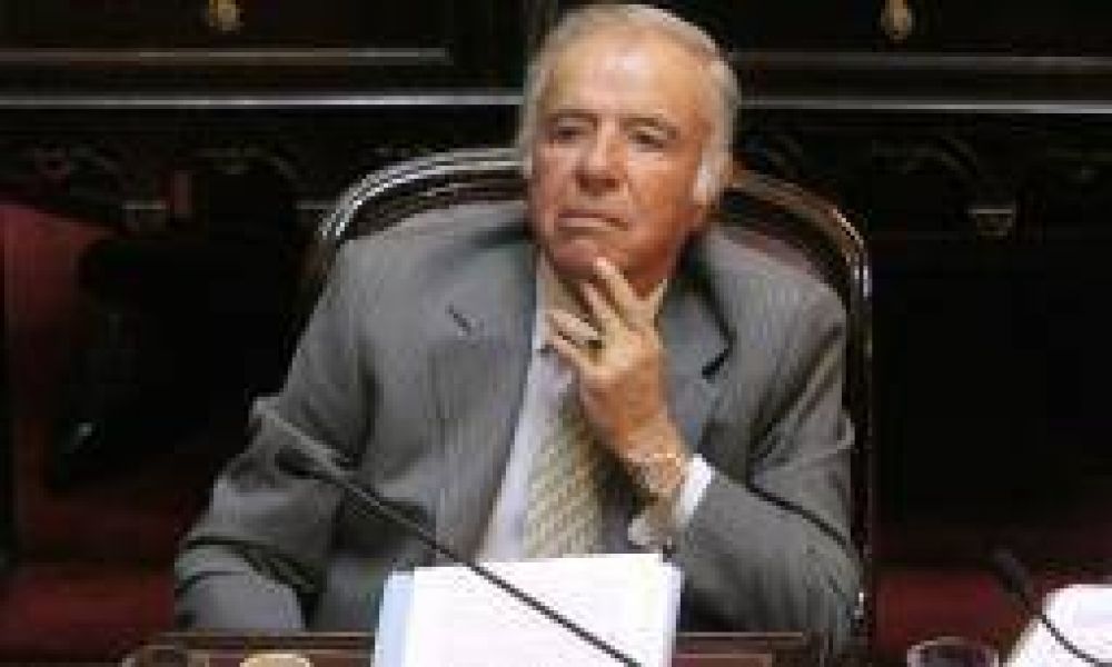 Menem propone la intervenci�n militar para frenar la inseguridad