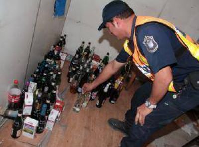 En cuatro d�as de control, la Polic�a incaut� unos 560 litros de alcohol