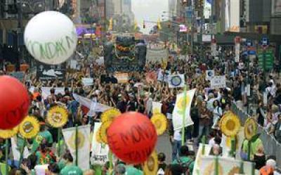 Masiva marcha contra el cambio clim�tico