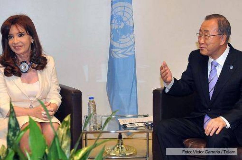 La Presidenta se reuni� con Ban Ki-moon