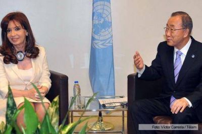 La Presidenta se reuni� con Ban Ki-moon