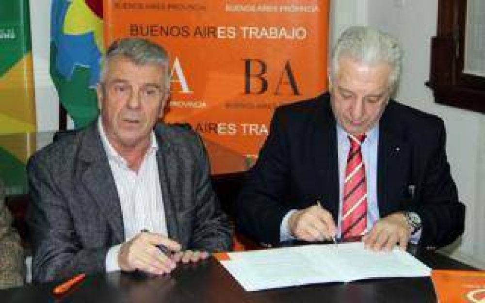 Cuartango y Pacini firmaron convenios para fomentar el empleo en Pergamino