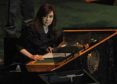 Cristina Kirchner hablar� este mi�rcoles ante la Asamblea General de la ONU
