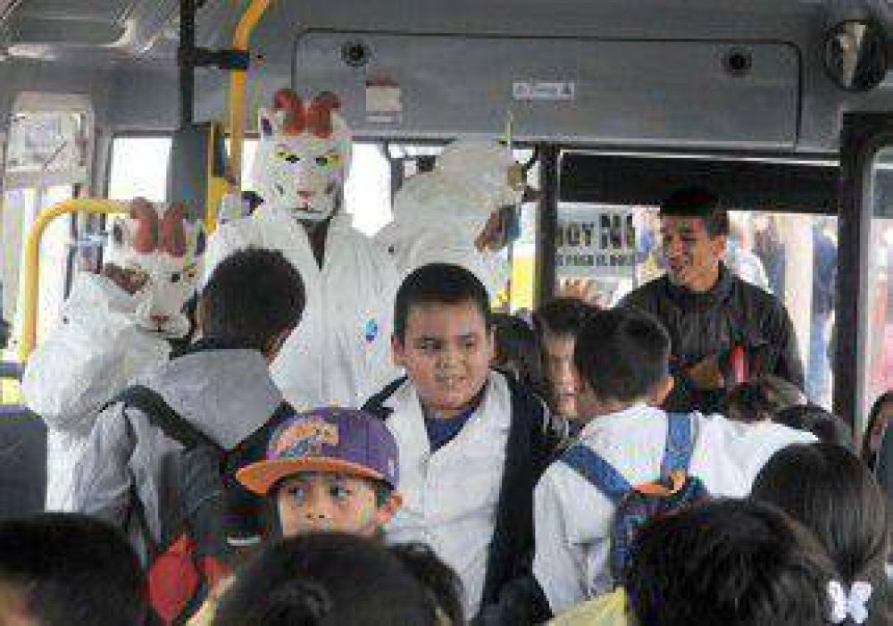 Usuarios de colectivos se plegaron a no pagar el boleto 