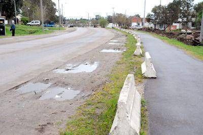 Falta de mantenimiento en la avenida Jorge Newbery