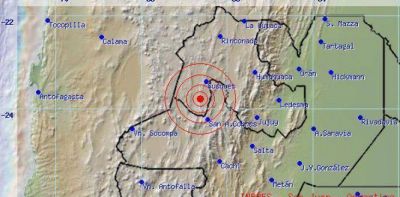 Se registr� un fuerte sismo de 6.2 grados en Jujuy