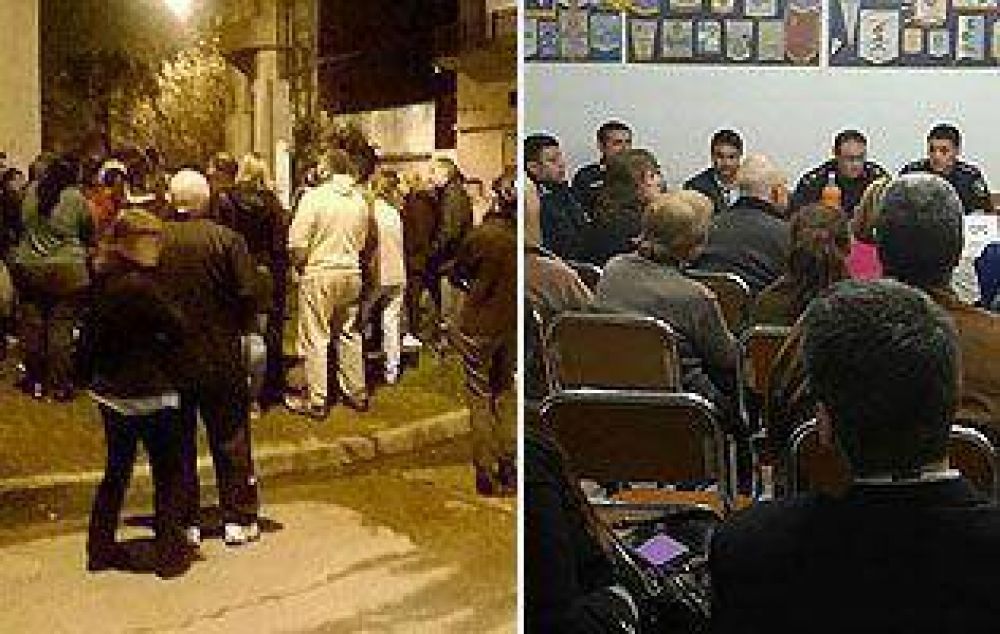 Seguridad: Vecinos de Lan�s se reunieron con la Polic�a
