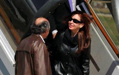 Cristina regres� de Estados Unidos