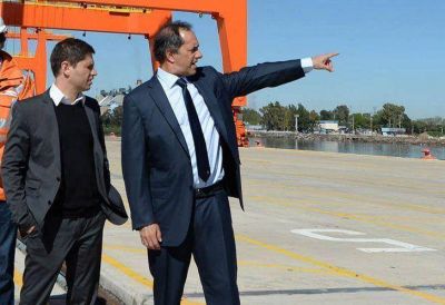 Amor de primavera entre Scioli y Kicillof: recorrieron obras en La Plata