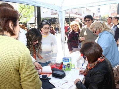 Control de salud en la Peatonal