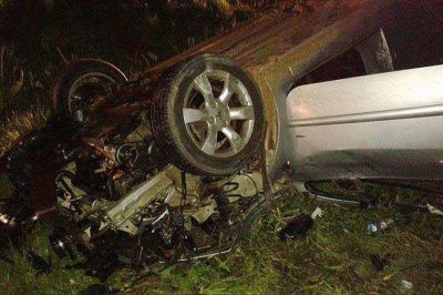Un hombre muri� y su hijo result� herido en un accidente en la ruta 18