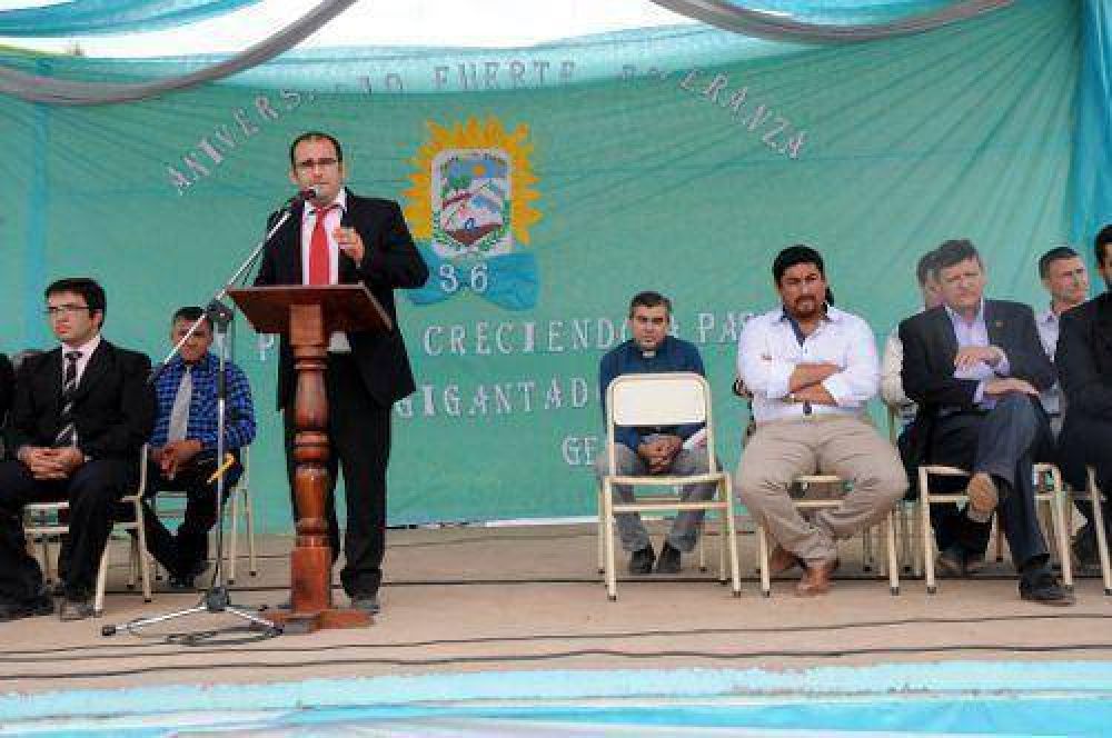 El presidente de la Cámara de Diputados encabezó la celebración por el aniversario de Fuerte Esperanza