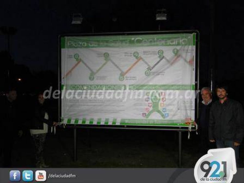 Inauguraron las nuevas obras de la Plaza de la Salud