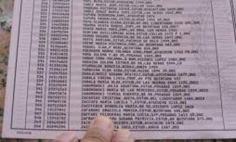 Elecciones 2015. Por 30 d�as se podr� verificar padrones provisionales