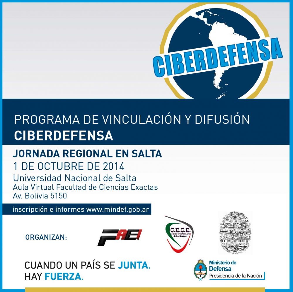 Programa de vinculaci�n y difusi�n Ciberdefensa, Jornada regional en Salta