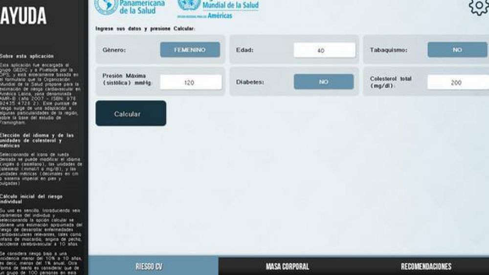 Lanzan una aplicaci�n que mide el riesgo de sufrir una enfermedad cardiovascular