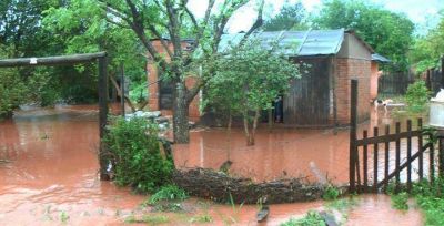 Varios barrios de Eldorado se vieron afectados por las fuertes lluvias