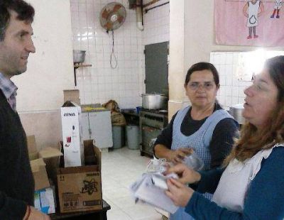 El concejal Federico Guibaud visit� la Escuela 31