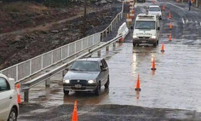 Se suspende el tr�nsito vehicular del puente provisorio de Acaragu�