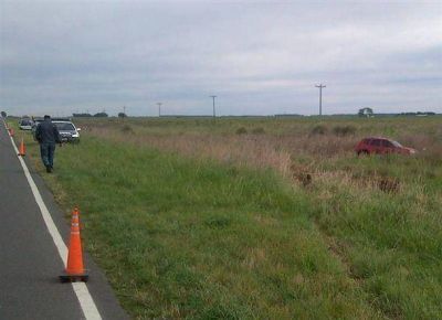 Ayer se produjo un despiste en el km 502 de la Ruta 226