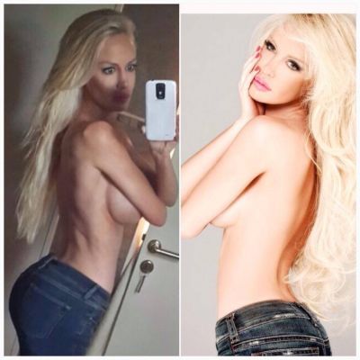 Pese a las cr�ticas por su bajo peso, Luli Salazar se sac� una selfie desnuda