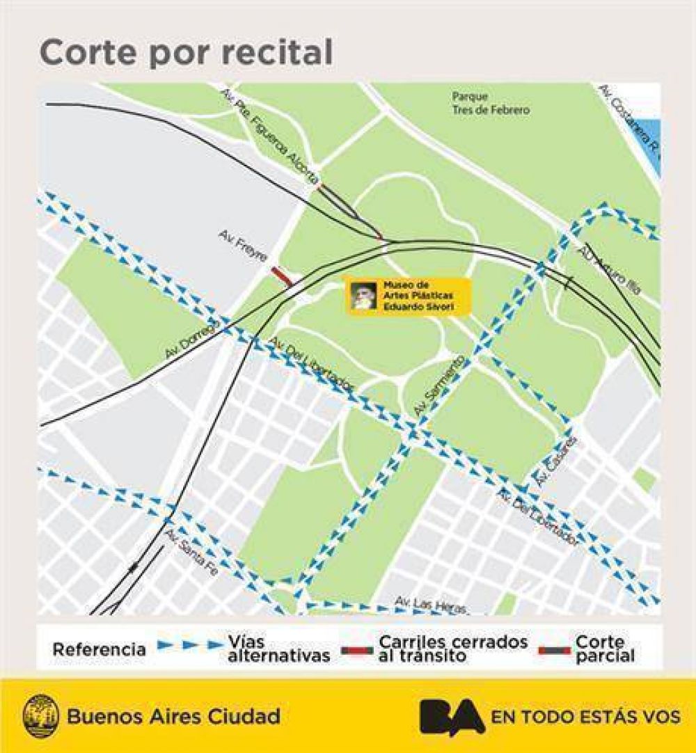 C�mo afectar� el tr�nsito el recital de Miley Cyrus
