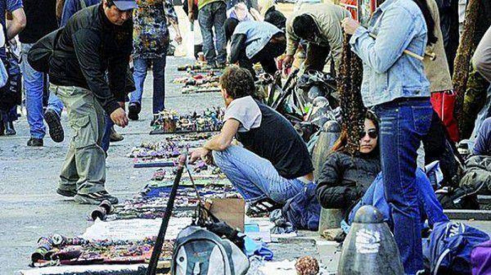 Seg�n Came, los puestos de venta ilegal en la v�a p�blica crecieron un 48,9%