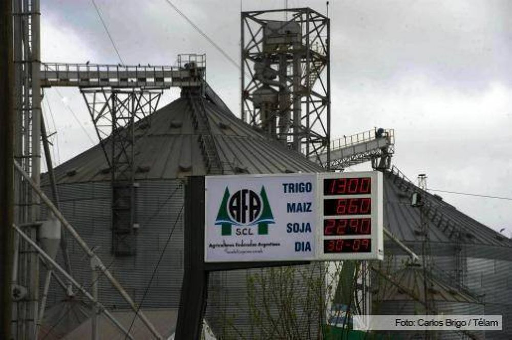La mitad de la cosecha de granos est� retenida por los productores