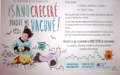 En septiembre se inmuniz� a m�s de 3.300 ni�os
