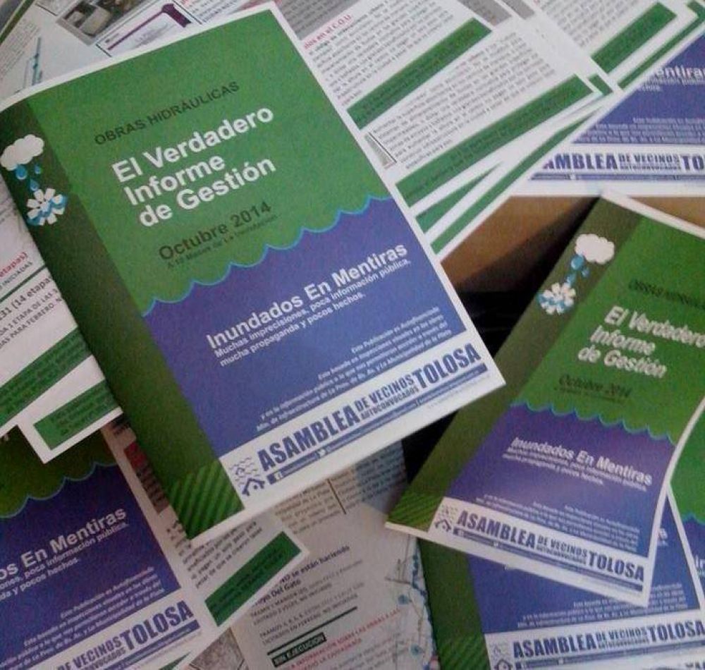 A un a�o y medio de la inundaci�n, se burlan del informe oficial de obras
