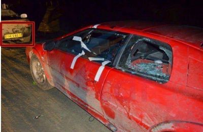 Top Gear apredreados escapan a Chile por Radman y abandono los autos en la ruta 3