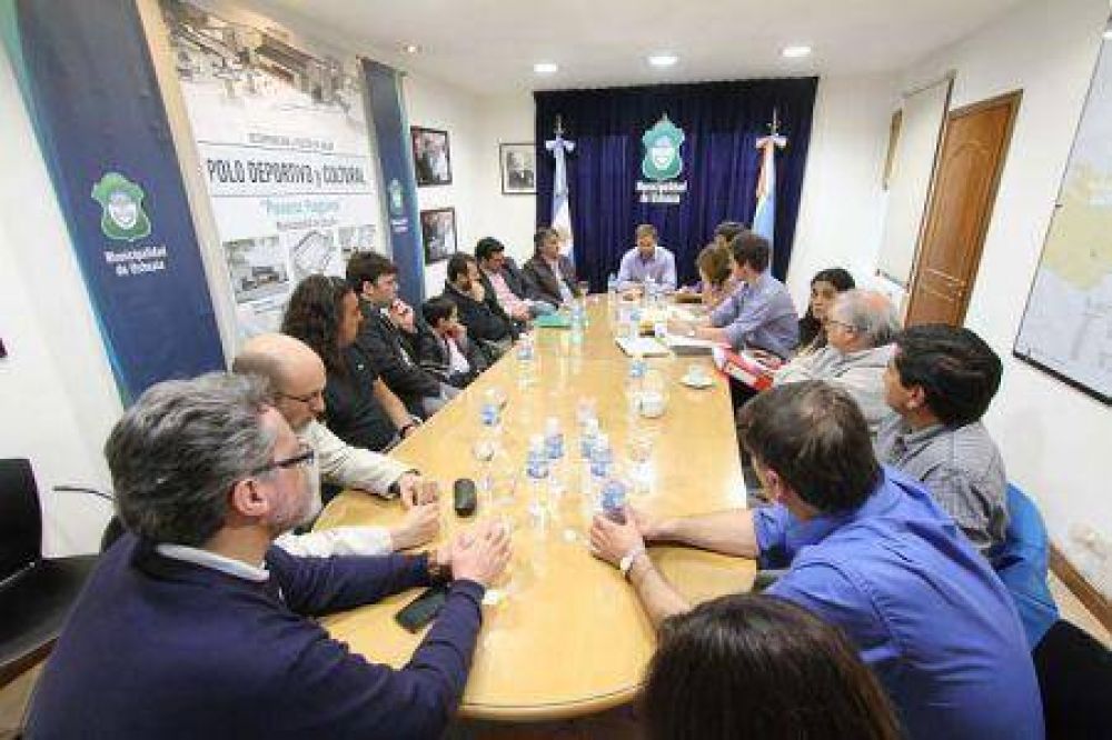 Sciurano se reuni� con todos los concejales por el plan de obra para el Interski 2015 