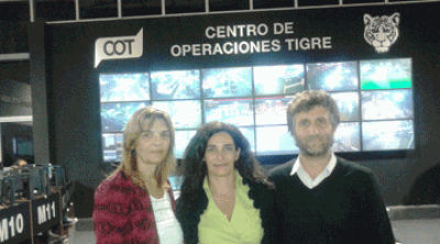 GUIBAUD VISITARON EL CONSEJO DE SEGURIDAD DEL CENTRO DE OPERACIONES DE TIGRE 