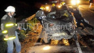 Tr�gico vuelco en el puente del arroyo Chucul: un muerto