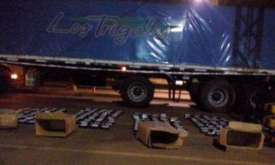 Hallaron marihuana dentro de un cami�n en el puente Internacional