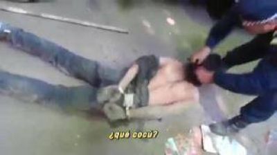 �El Amarillo� dijo que fue golpeado por cuatro polic�as