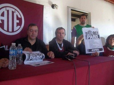 ATE anunci� protestas en toda la provincia durante el paro de ma�ana