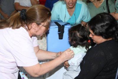 CLORINDA: UNOS 900 NI�OS FUERON INMUNIZADOS CONTRA LA RUBEOLA, SARAMPI�N Y POLIOMIELITIS