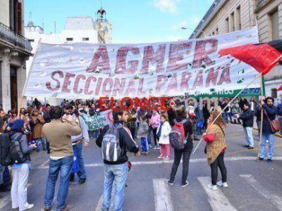 AGMER Paran� se movilizar� hoy a Casa de Gobierno