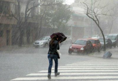 Alerta por tormentas fuertes y ca�da de granizo