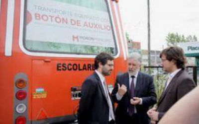 Mor�n: Intendente Ghi present� bot�n de auxilio para transportes escolares