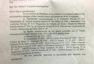 Comisi�n Investigadora resolvi� pedir informaci�n al Ejecutivo sobre cuatro puntos