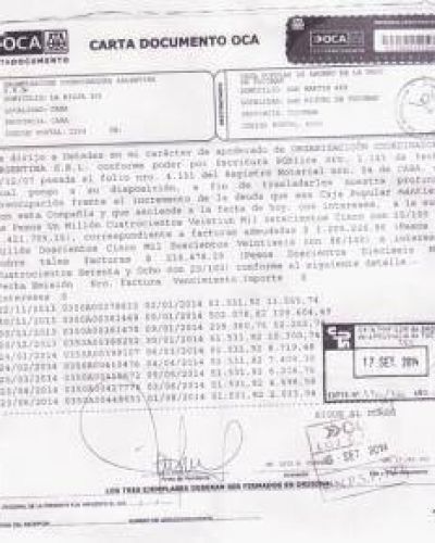 La Caja Popular no paga el correo: le adeuda 1,5 millones de pesos a OCA
