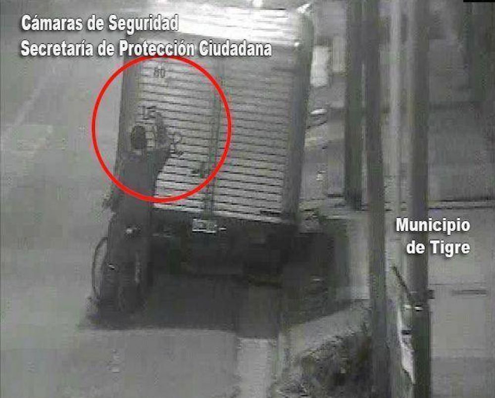 Detienen a un grafitero da�ando propiedad privada en Tigre 