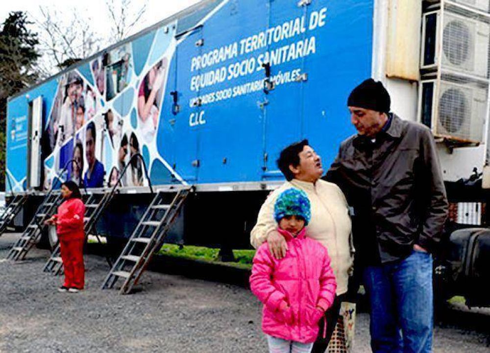 EL TR�ILER SOCIO SANITARIO BRINDA ATENCI�N EN BARRIO ESPA�A