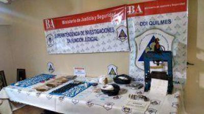 La DDI Quilmes secuestr� m�s de 7 kilos de droga y armas